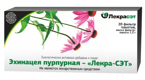 Эхинацея Пурпурная-Лекра-Сэт 20 Шт. Фильтр-Пакеты По 1,5 - Цена 63.