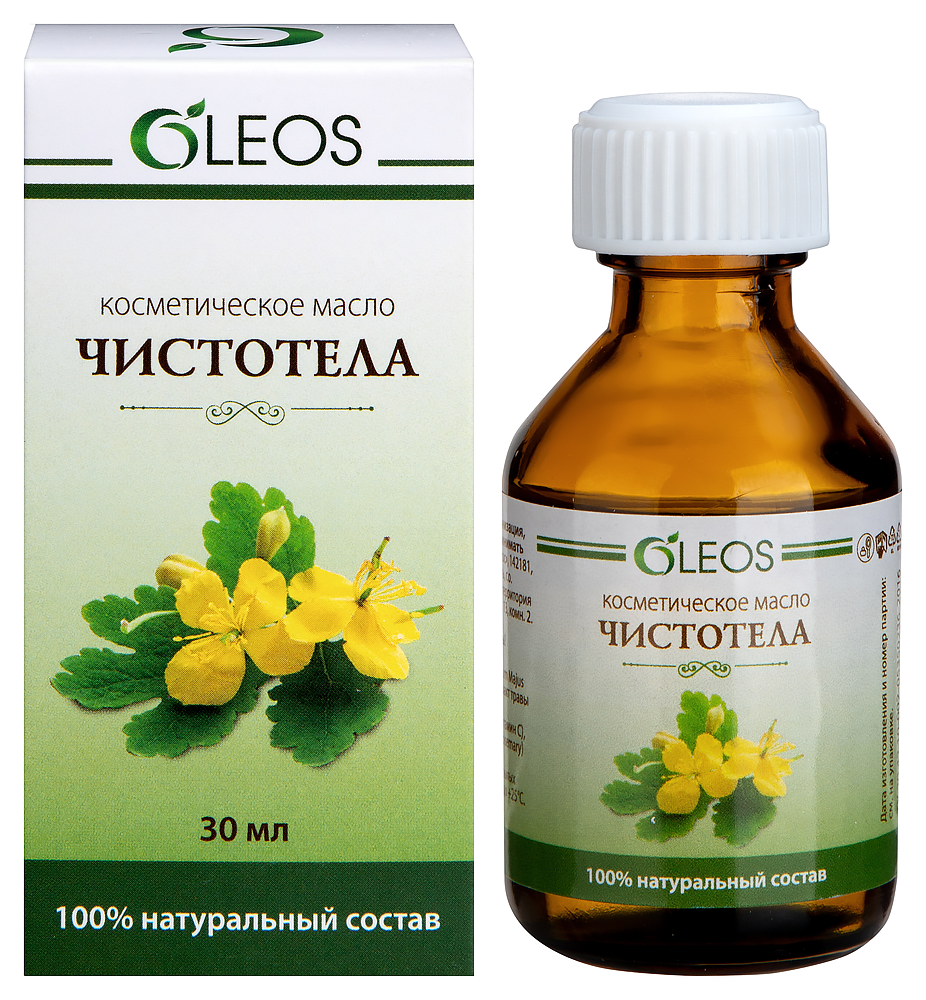 Oleos косметическое масло чистотела 30 мл инструкция по применению