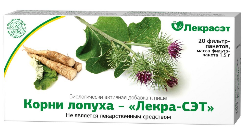 Изображение товара Лопуха корни 1,5 20 шт. ф/п лекра-сэт