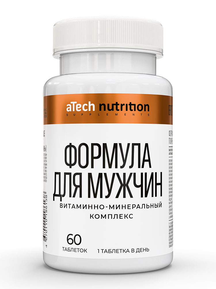 Изображение товара Atech nutrition витаминно-минеральный комплекс формула для мужчин 60 шт. таблетки массой 550 мг