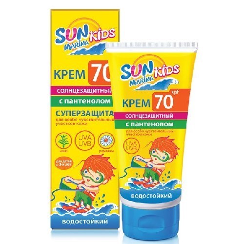 Купить Sun marina kids крем солнцезащитный для детей spf70 50 мл цена