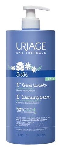 Изображение товара Uriage bebe пенящийся крем для новорожденных 1000 мл гипоаллергенный