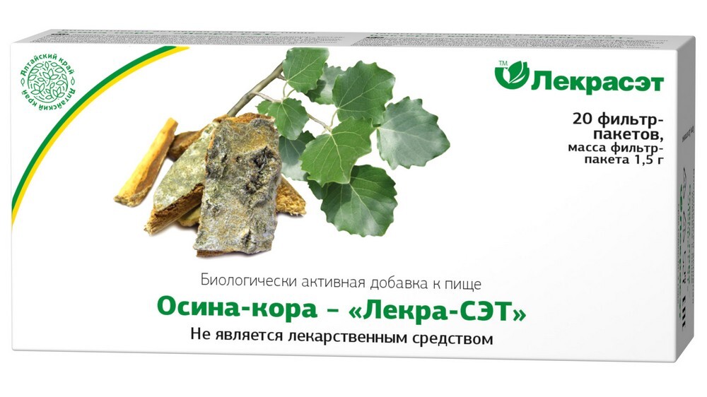 Изображение товара Осина-кора лекра-сэт 1,5 20 шт. фильтр-пакеты для поддержания иммунитета