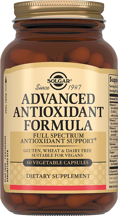 Изображение товара Солгар Антиоксидантная Формула 60 капсул по 868 мг полезное БАД для здоровья