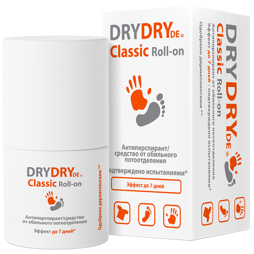 Изображение товара Dry dry de classic roll-on антиперспирант 35 мл для мужчин и женщин