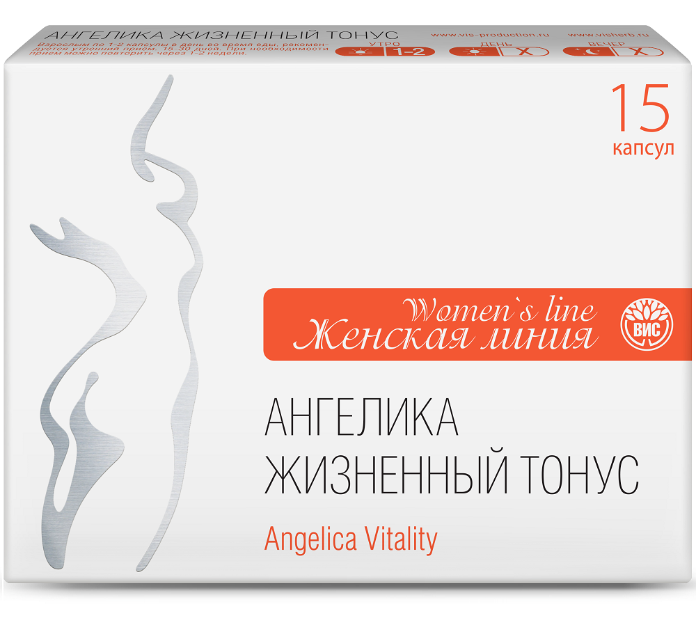 Изображение товара Ангелика жизненный тонус серии женская линия 15 шт. капсулы массой 0,5 г