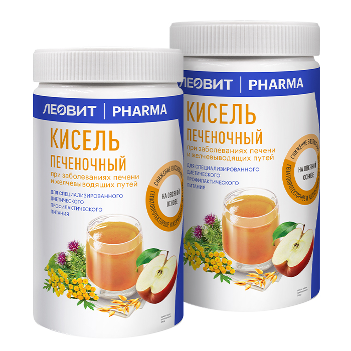 Изображение товара Набор из 2 уп. ЛЕОВИТ PHARMA кисель печеночный 400 гр