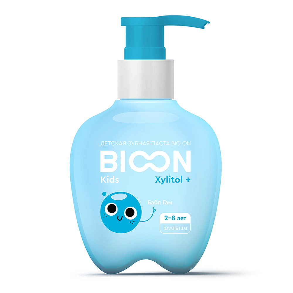 Изображение товара Lovular зубная паста детская bio on с ксилитом вкус-сладкая жвачка 200 гр
