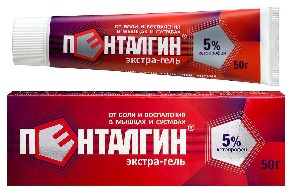 Изображение товара Пенталгин экстра-гель 5% 50 гр для наружного применения быстрого снятия боли и воспаления