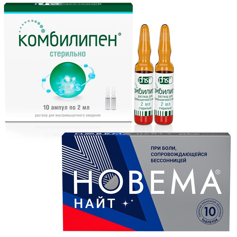 Изображение товара Набор: скидка на Новема Найт таб №10 при заказе с Комбилипен раствор амп №10