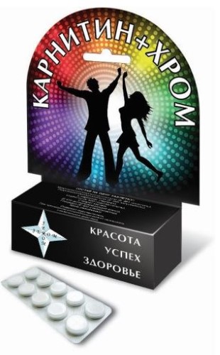 Изображение товара Карнитин+хром 60 таблеток для обмена веществ и энергии