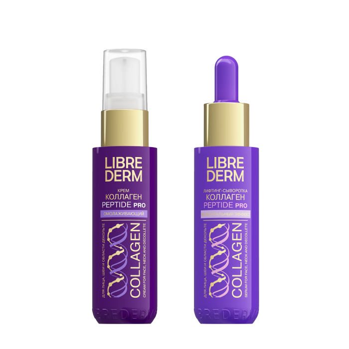 Изображение товара Набор Librederm Коллаген (Collagen): крем для лица/шеи/декольте + лифтинг-сыворотка