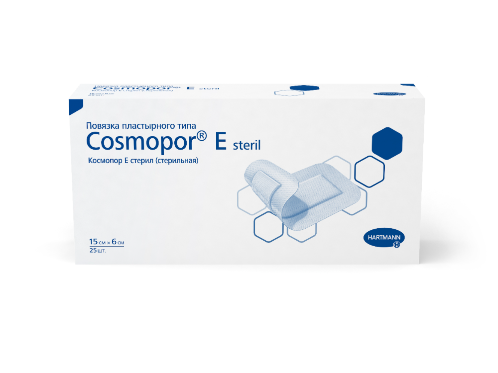 Изображение товара Стерильная повязка Cosmopor E 15х6 см 25 шт. для ухода за ранами