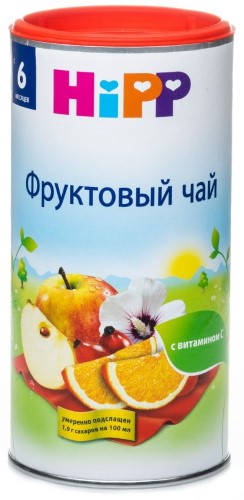 Изображение товара Hipp чай детский фруктовый с 6 месяцев 200 гр