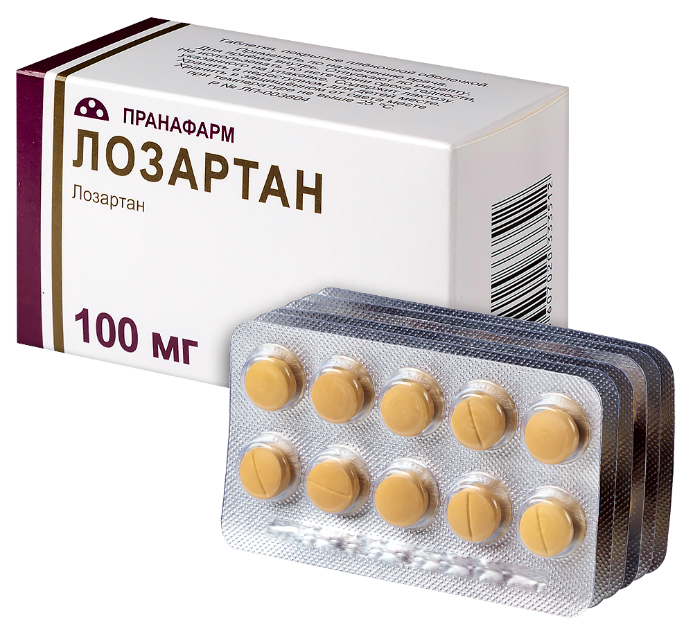 Лозартан 100 мг 60 шт. таблетки, покрытые пленочной оболочкой - цена 306.70  руб., купить в интернет аптеке в Тосно Лозартан 100 мг 60 шт. таблетки,  покрытые пленочной оболочкой, инструкция по применению