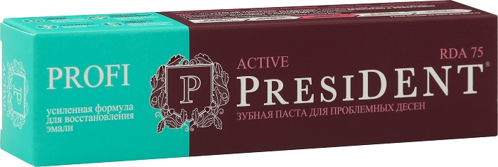 Изображение товара President profi зубная паста active 50 мл