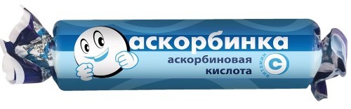 Изображение товара Аскорбинка без ароматизатора 10 шт. таблетки жевательные массой 3 гр г/крутка
