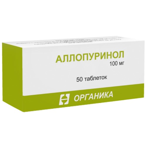 АЛЛОПУРИНОЛ 0,1 N50 ТАБЛ /ОРГАНИКА/ инструкция по применению