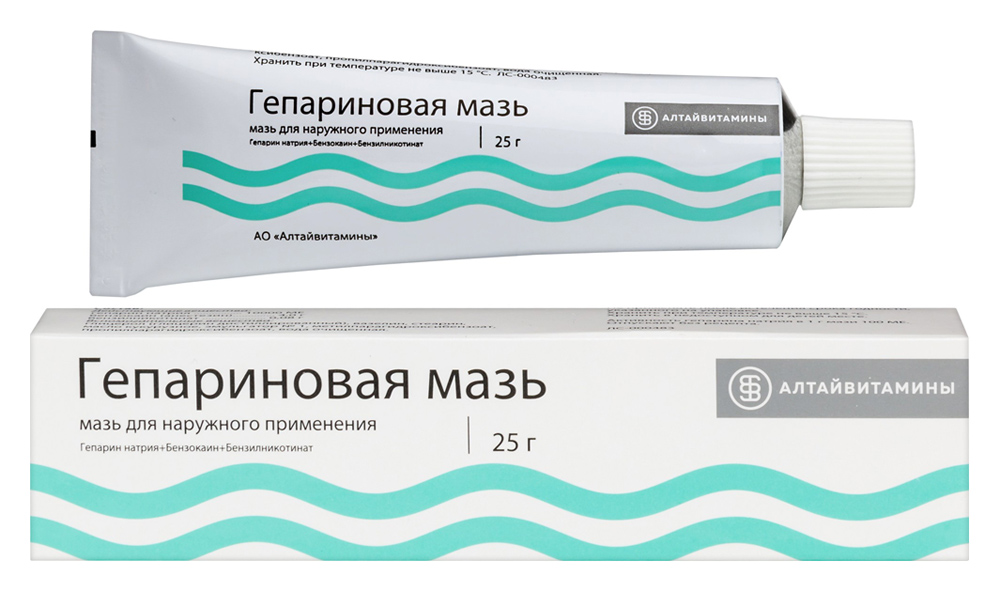 Гепариновая мазь 25 гр инструкция по применению