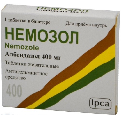 НЕМОЗОЛ 0,4 N1 ЖЕВ ТАБЛ инструкция по применению
