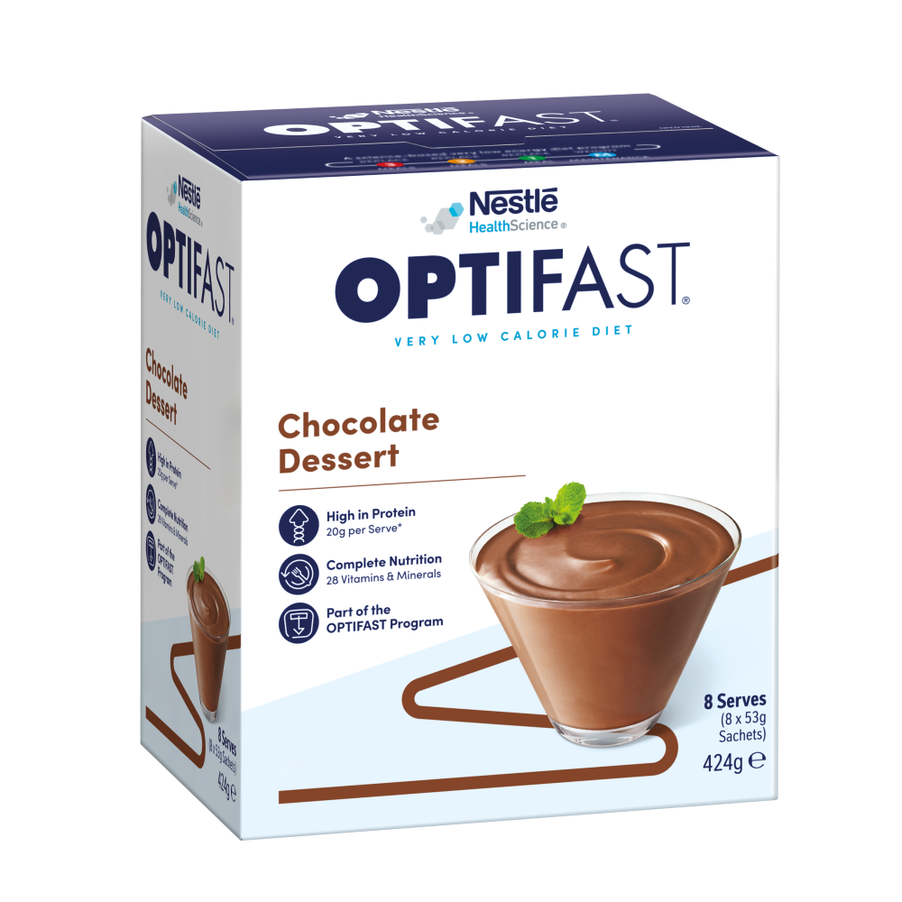Изображение товара Nestle Оптифаст десерт со вкусом шоколада 424 г - диетический продукт для контроля веса