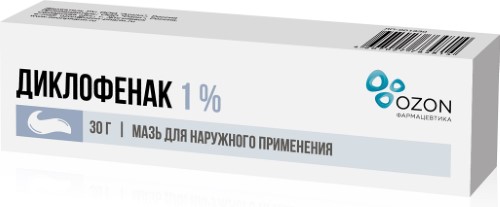 ДИКЛОФЕНАК 1% 30,0 МАЗЬ/ОЗОН инструкция по применению