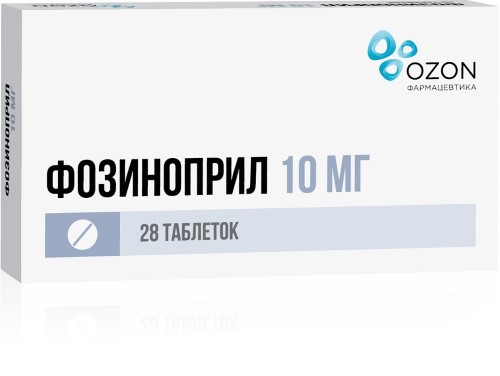 ФОЗИНОПРИЛ 0,01 N28 ТАБЛ/ОЗОН/ инструкция по применению