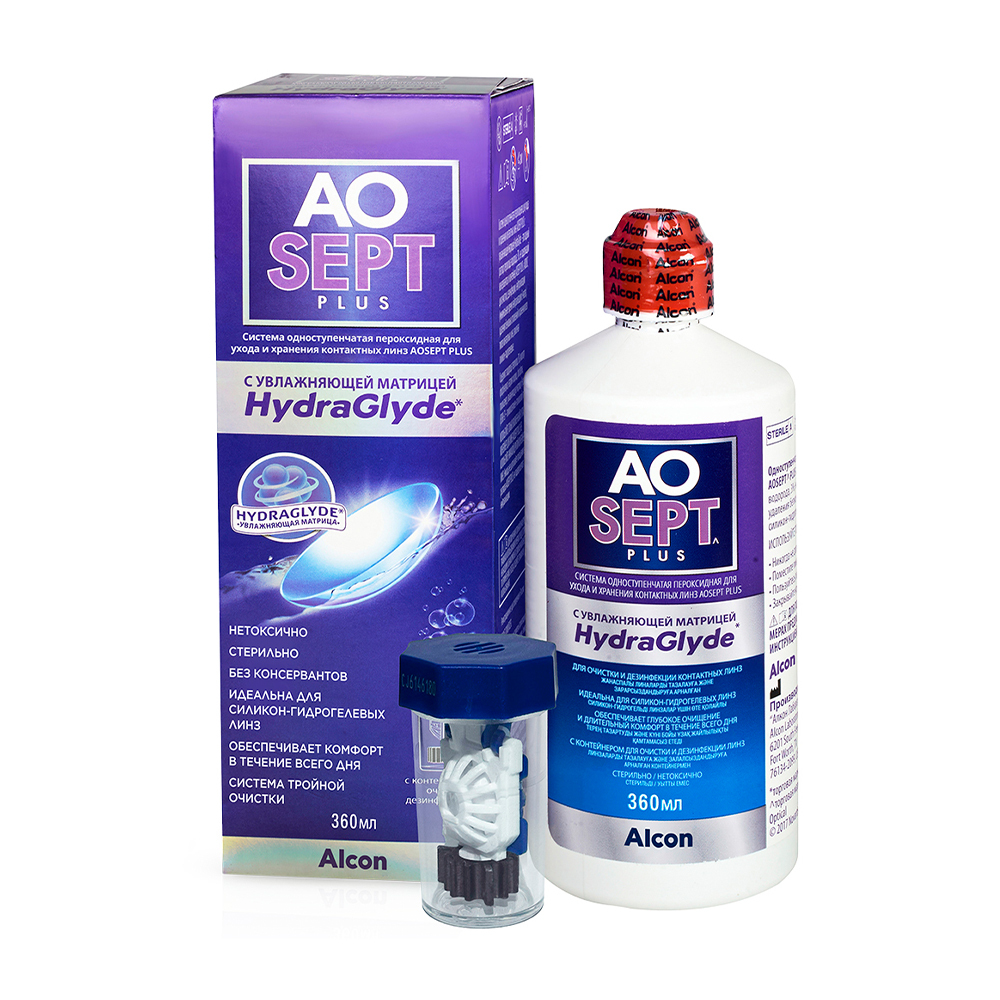 Изображение товара Aosept plus - система ухода для контактных линз 360 мл