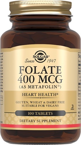 Изображение товара Солгар фолат 400 мкг метафолин 100 шт. таблеток