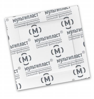 Изображение товара Лейкопластырь бактерицидный мультипласт сильной фиксации 3,8х3,8 1 шт.