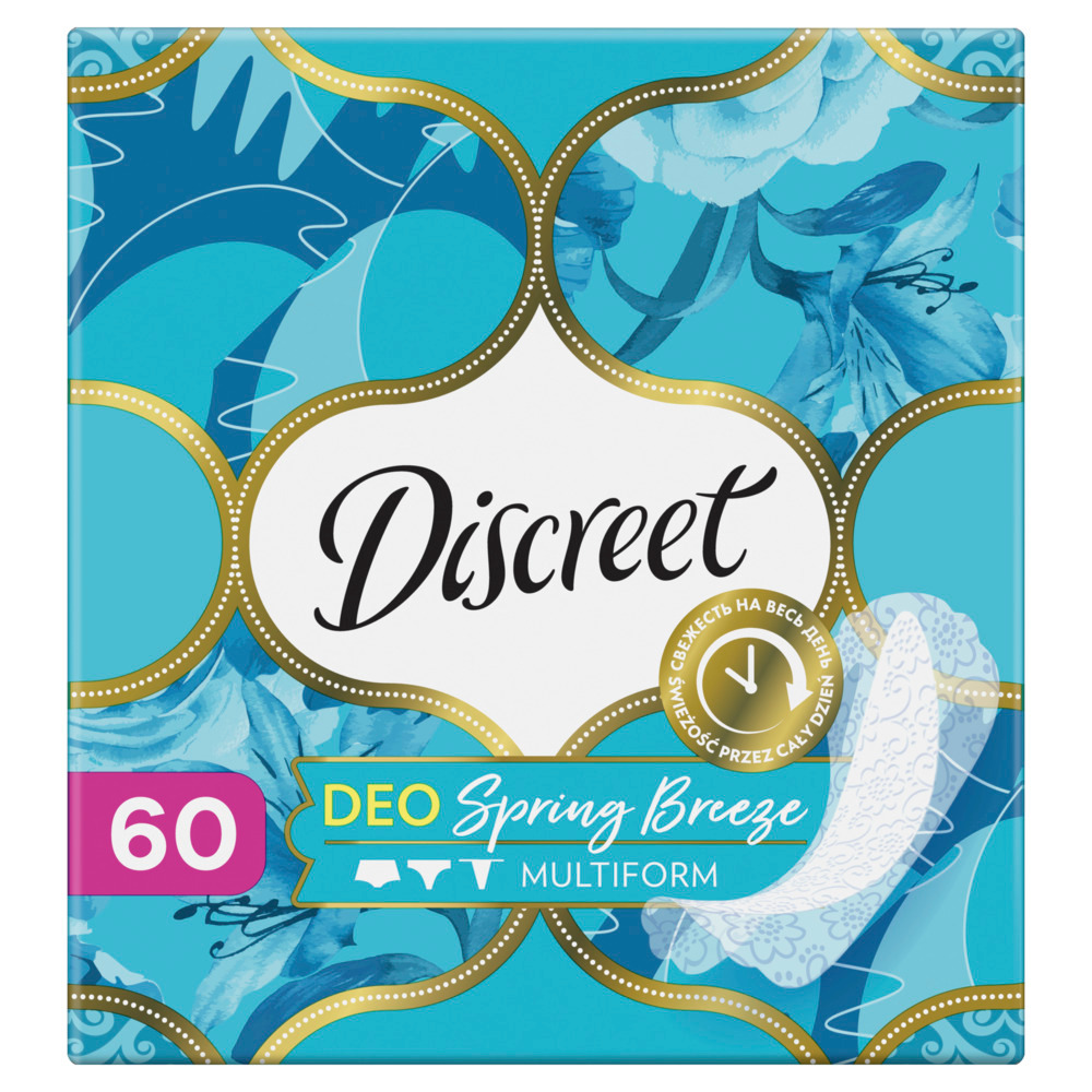 Изображение товара Discreet deo multiform весенний бриз ежедневные гигиенические прокладки 60 шт.