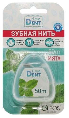 Изображение товара Timedent зубная нить мята 50 м
