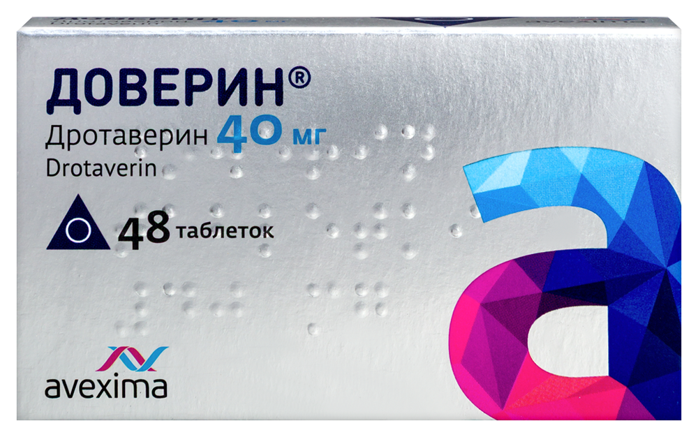Доверин 40 мг 48 шт. таблетки инструкция по применению