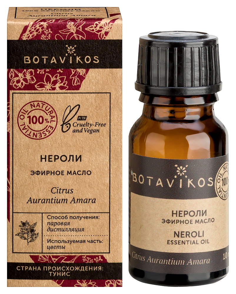 Изображение товара Botavikos масло эфирное нероли 10 мл для ароматерапии