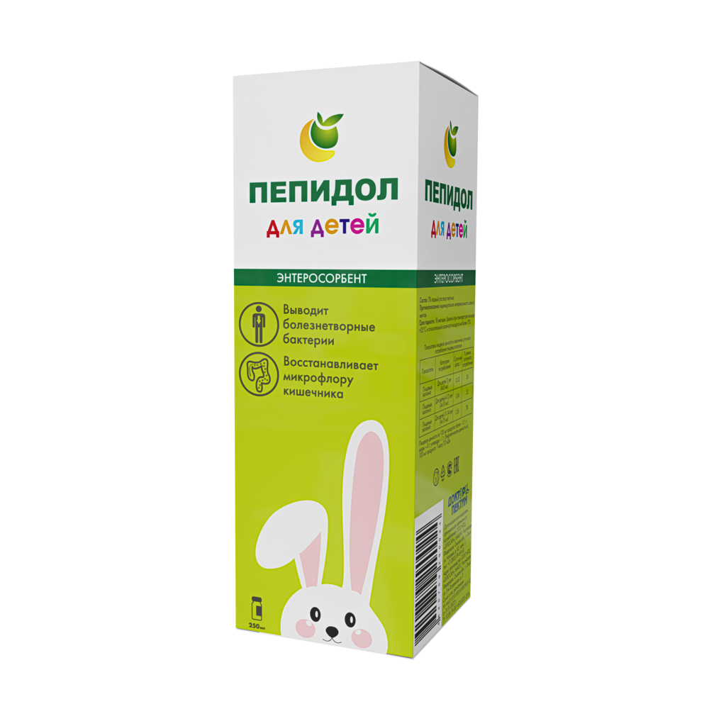 Изображение товара Пепидол пэг 3% 250 мл раствор для детей