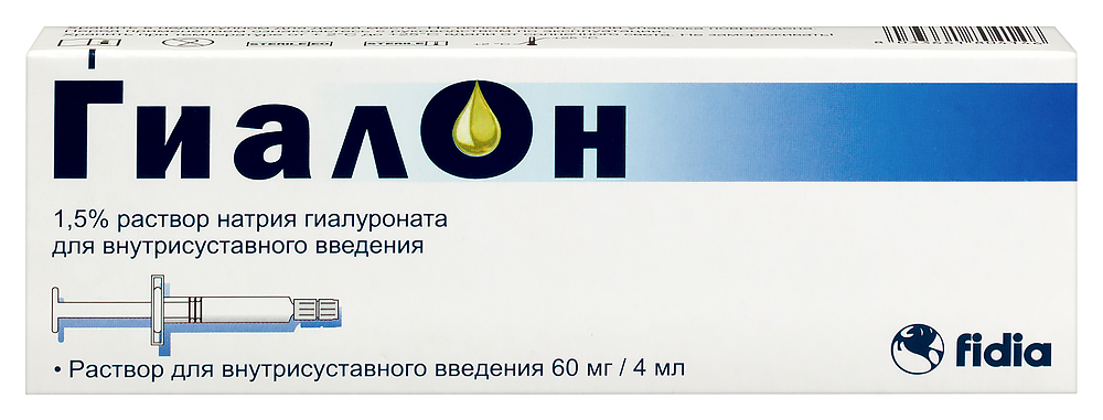 Изображение товара Гиалон: протез синовиальной жидкости 60мг/4мл для суставов