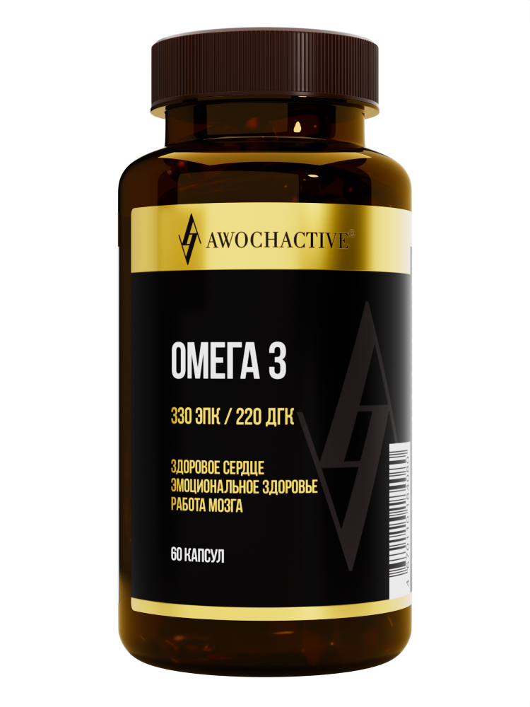 Изображение товара Awochactive Омега 3 60 шт. капсулы 1350 мг Биологическая добавка питания