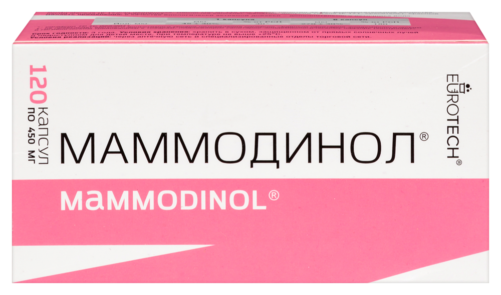 Изображение товара Маммодинол 120 шт капсулы 450 мг для здоровья женщин