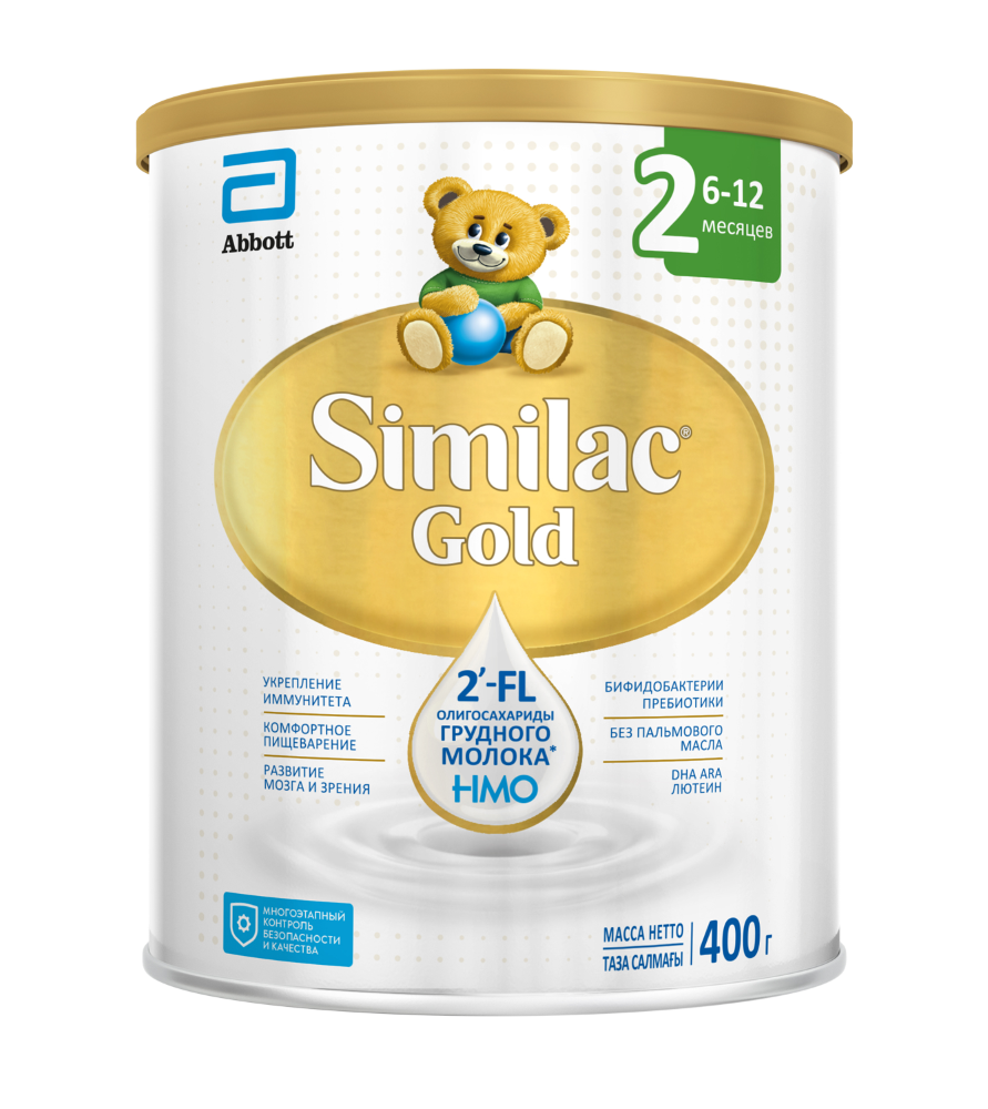 Изображение товара Similac gold 2 с олигосахаридами 2-fl смесь сухая молочная для детей 400 гр