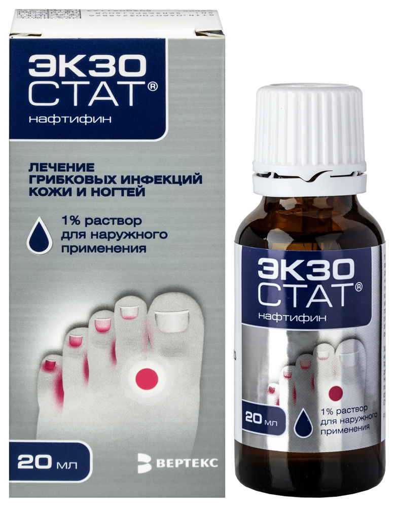 Изображение товара Экзостат 1% раствор для наружного применения 20 мл