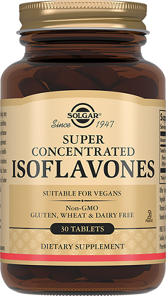Изображение товара Солгар суперконцентрат изофлавонов 30 таблеток - добавка для здоровья костей и гормонального баланс