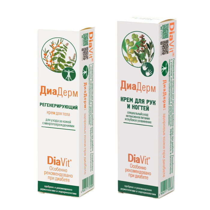 Изображение товара Набор Диадерм Крем регенерирующий + Диадерм Крем для рук и ногтей со скидкой