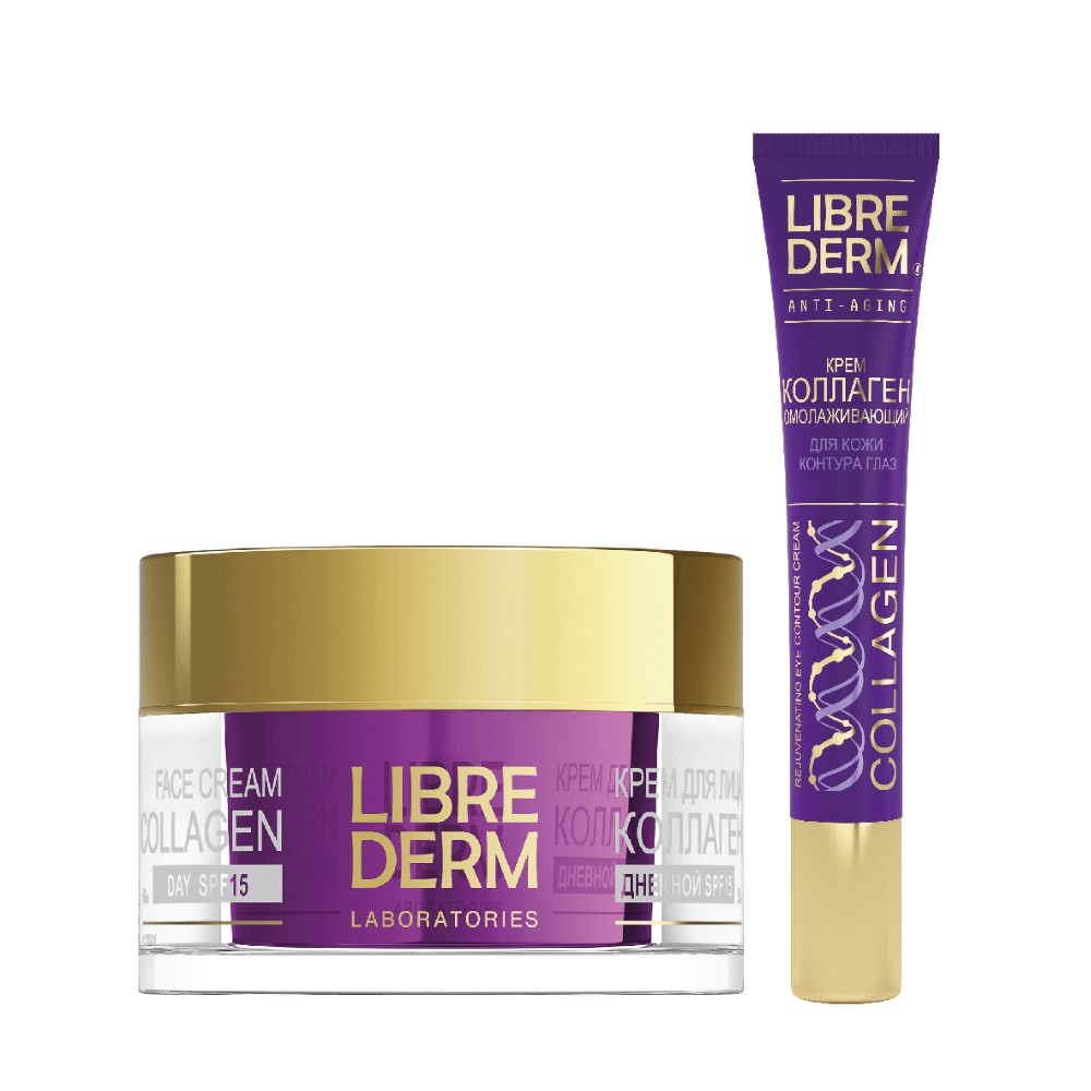 Изображение товара Набор Librederm Коллаген (Collagen): крем для лица дневной SPF15 + для век