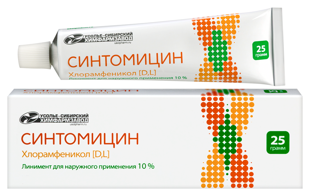 Изображение товара Синтомицин 10% линимент для наружного применения 25 гр - лечение ран