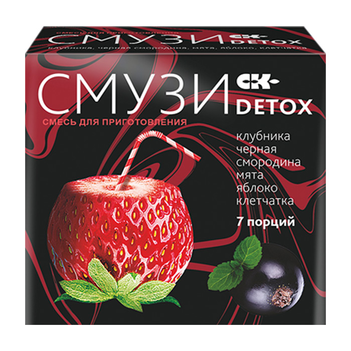 Изображение товара Сибирская клетчатка смузи ск detox клетчатка мята клубника черная смородина яблоко 7 шт. пак