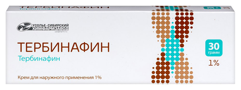 Изображение товара Тербинафин 1% крем для наружного применения 30 гр лечение грибка кожи