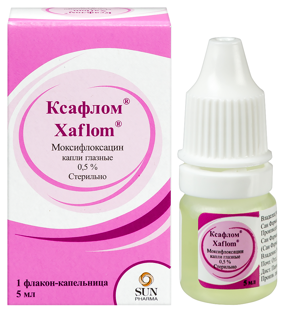 Изображение товара Ксафлом 0,5% глазные капли 5 мл для бактериального конъюнктивита