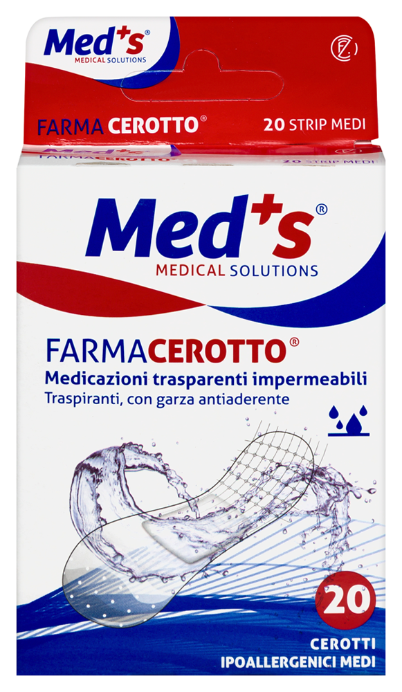 Изображение товара Водонепроницаемые пластырь Farmacerotto прозрачные 19х72 мм 20 шт.