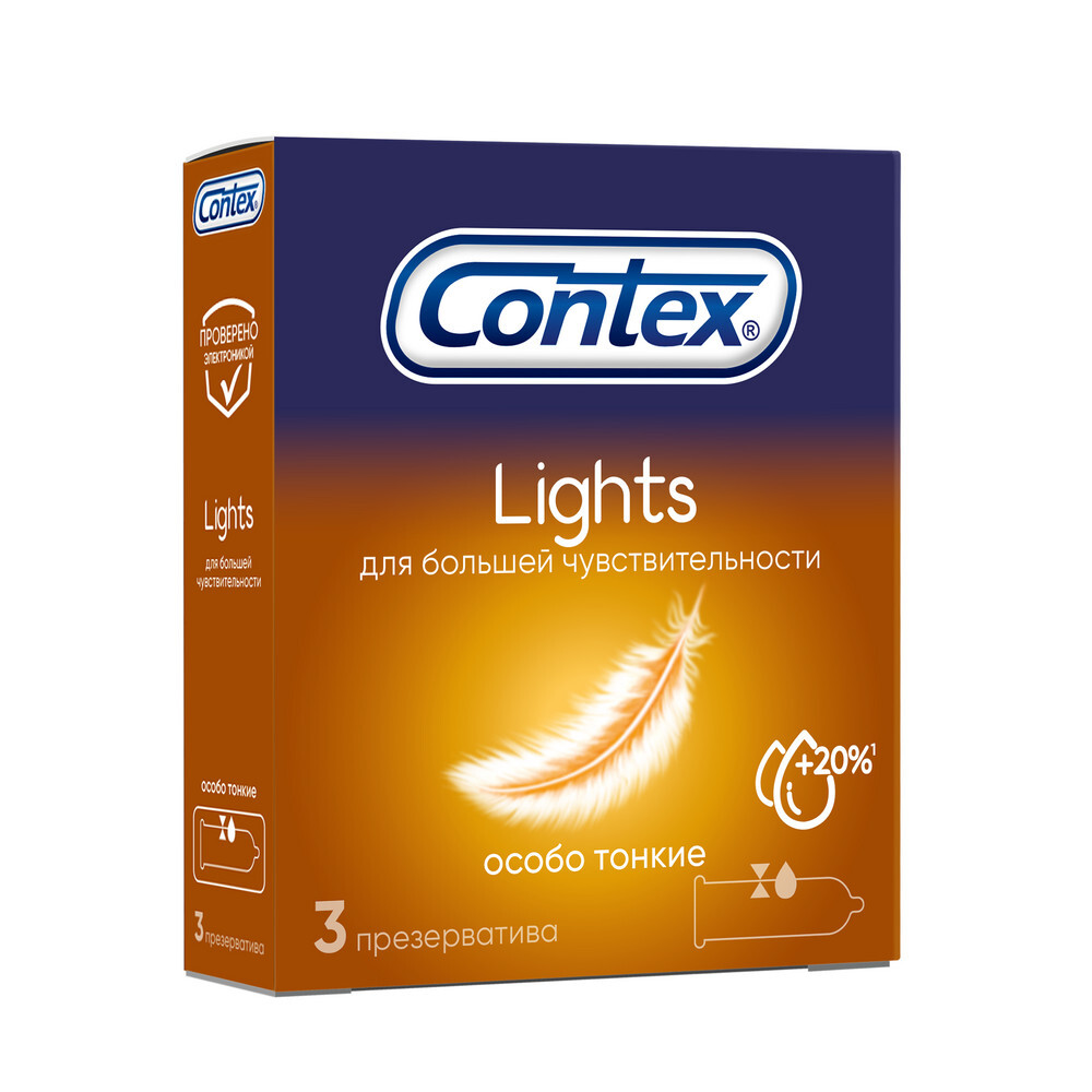 Изображение товара Contex презерватив lights особо тонкие 3 шт.