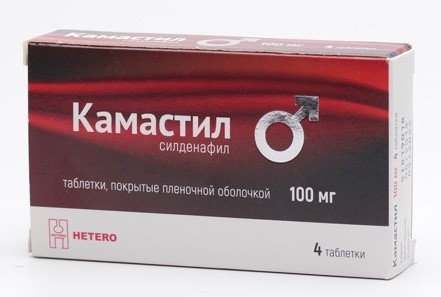 Изображение товара Камастил 100 мг таблетки для повышения потенции 4 шт